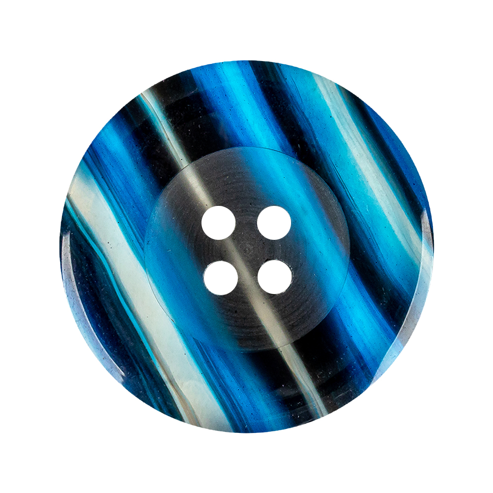Clear Blue Plastic Button – 48L/30.5mm Clear Blue Plastic Button – 48L/30.5mm