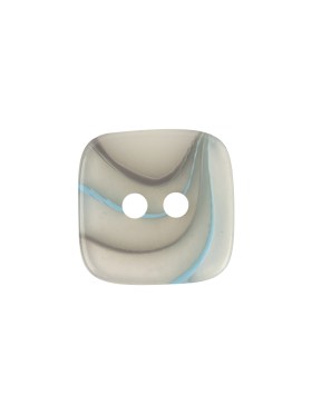 Sky Blue and Gray Transparent 2-Hole Plastic Square Button – 32L/20mm Sky Blue and Gray Transparent 2-Hole Plastic Square Button – 32L/20mm