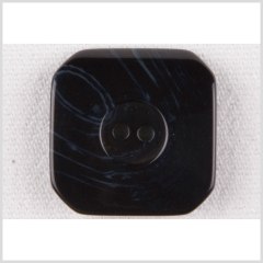 Square Plastic 2-Hole Button with Cropped Corners – 28L/18mm – Navy Swirls Square Plastic 2-Hole Button with Cropped Corners – 28L/18mm – Navy Swirls