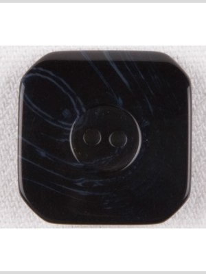 Square Plastic 2-Hole Button with Cropped Corners – 28L/18mm – Navy Swirls Square Plastic 2-Hole Button with Cropped Corners – 28L/18mm – Navy Swirls