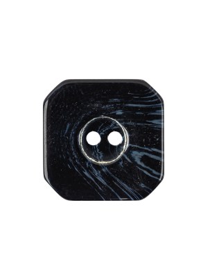 Navy Marbeled 4-Hole Plastic Square Button – 36L/23mm Navy Marbeled 4-Hole Plastic Square Button – 36L/23mm
