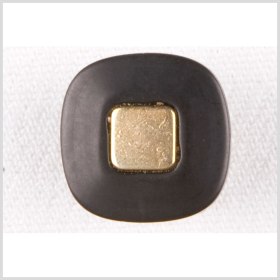 Black/Gold Plastic Button – 24L/15mm Black/Gold Plastic Button – 24L/15mm