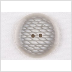 Plastic 2-Hole Button – 36L/23mm – Gray and White Fish Scales Plastic 2-Hole Button – 36L/23mm – Gray and White Fish Scales