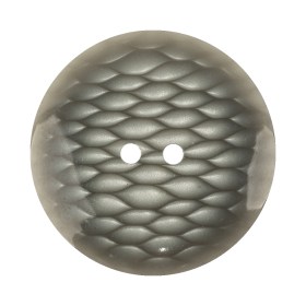 Plastic 2-Hole Button – 54L/34mm – Gray and White Fish Scales Plastic 2-Hole Button – 54L/34mm – Gray and White Fish Scales