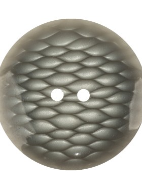 Plastic 2-Hole Button – 54L/34mm – Gray and White Fish Scales Plastic 2-Hole Button – 54L/34mm – Gray and White Fish Scales