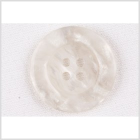 Plastic 4-Hole Button – 32L/20mm – Ivory and White Shimmer Swirl Plastic 4-Hole Button – 32L/20mm – Ivory and White Shimmer Swirl