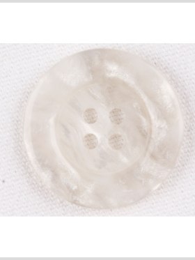Plastic 4-Hole Button – 32L/20mm – Ivory and White Shimmer Swirl Plastic 4-Hole Button – 32L/20mm – Ivory and White Shimmer Swirl