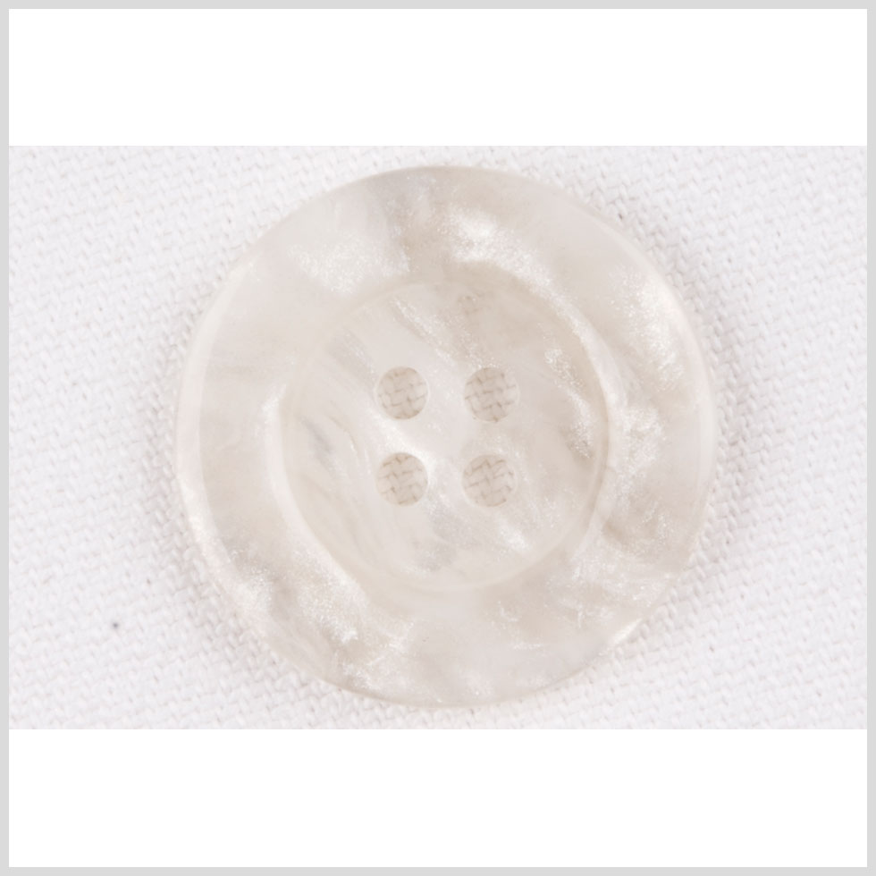 Plastic 4-Hole Button – 40L/25.5mm – Ivory and White Shimmer Swirl Plastic 4-Hole Button – 40L/25.5mm – Ivory and White Shimmer Swirl