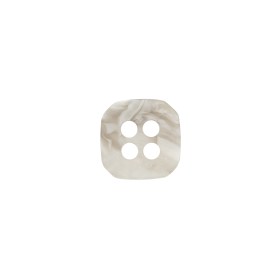 Square Plastic 4-Hole Button – 20L/12.5mm – White and Gray Swirls Square Plastic 4-Hole Button – 20L/12.5mm – White and Gray Swirls