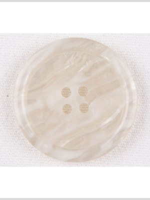 Plastic 4-Hole Button – 40L/25.5mm – Ivory and White Waves Plastic 4-Hole Button – 40L/25.5mm – Ivory and White Waves