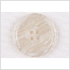 Plastic 4-Hole Button – 50L/32mm – Ivory and White Waves Plastic 4-Hole Button – 50L/32mm – Ivory and White Waves