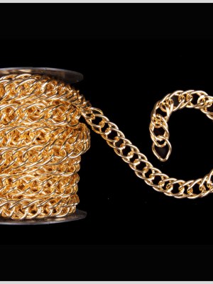 7/8″ Gold Aluminum Metal Chain 7/8″ Gold Aluminum Metal Chain