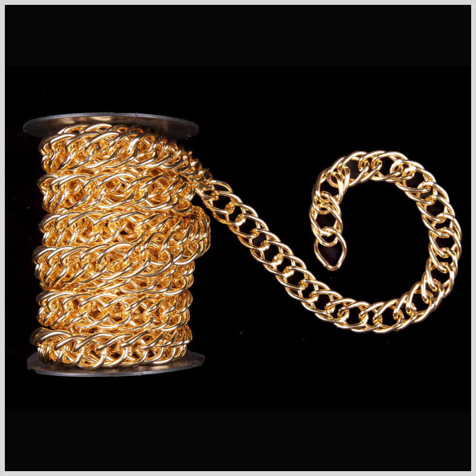 7/8″ Gold Aluminum Metal Chain 7/8″ Gold Aluminum Metal Chain