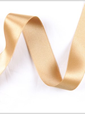 2.5″ Gold Double Face French Satin Ribbon 2.5″ Gold Double Face French Satin Ribbon
