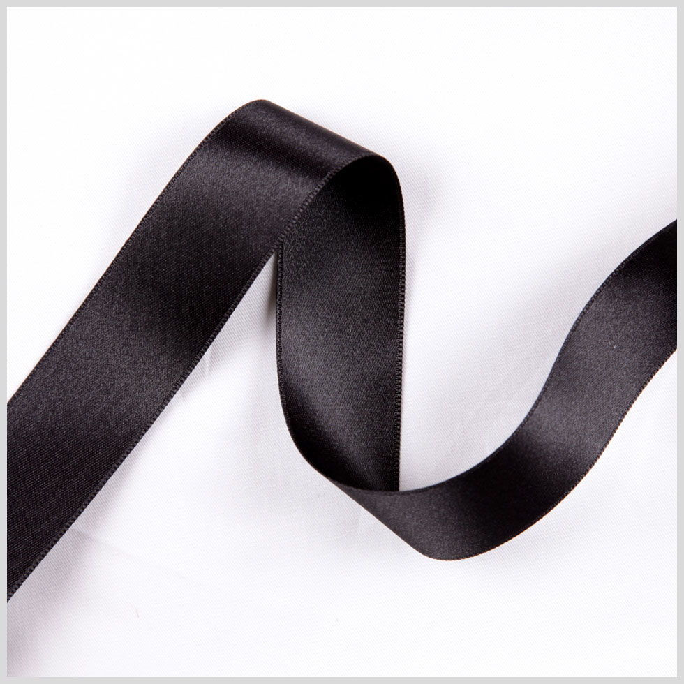 2.5″ Black Double Face French Satin Ribbon 2.5″ Black Double Face French Satin Ribbon