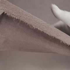 Metallic Foiled Uneven Stretch Rib Knit – Silver on Taupe – Estelle Collection Metallic Foiled Uneven Stretch Rib Knit – Silver on Taupe – Estelle Collection