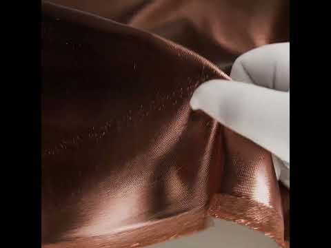 Double Faced Lame Mikado – Burnt Orange – Sara Collection Double Faced Lame Mikado – Burnt Orange – Sara Collection