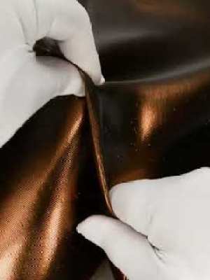 Double Faced Lame Mikado – Adobe Brown – Sara Collection Double Faced Lame Mikado – Adobe Brown – Sara Collection