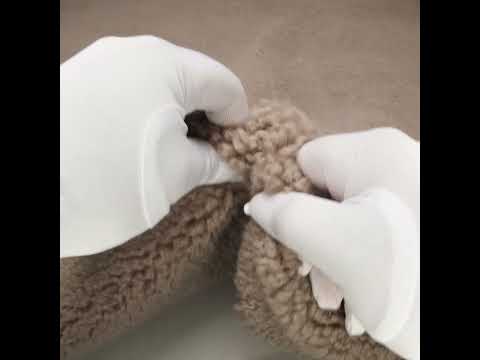 Recycled Polyester Faux Sherling Fur - Warm Gray