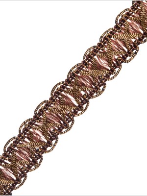 Antique Gold Brown Metallic Braid Antique Gold Brown Metallic Braid