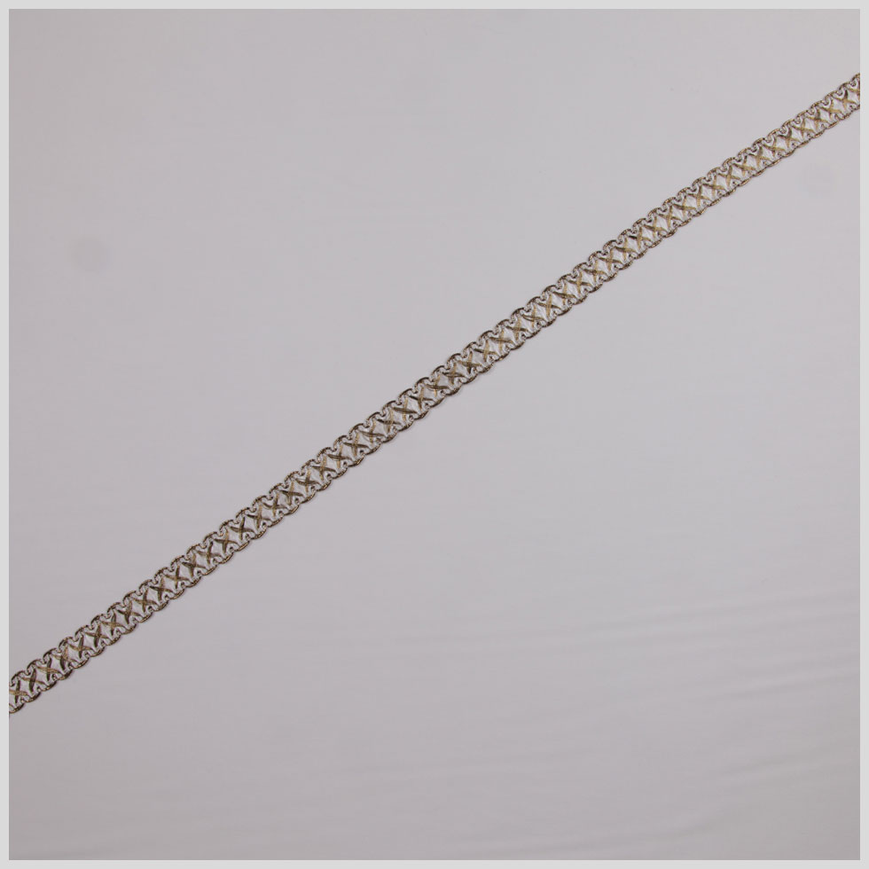 5/8″ Antique Gold White Metallic Braid 5/8″ Antique Gold White Metallic Braid