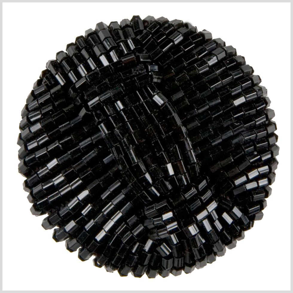 Black Beaded Shank Back Button – 66L/42mm Black Beaded Shank Back Button – 66L/42mm