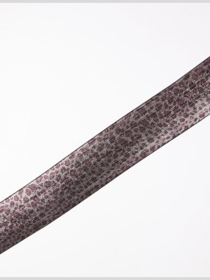 Silver/Brown Fancy Elastic Trim Silver/Brown Fancy Elastic Trim