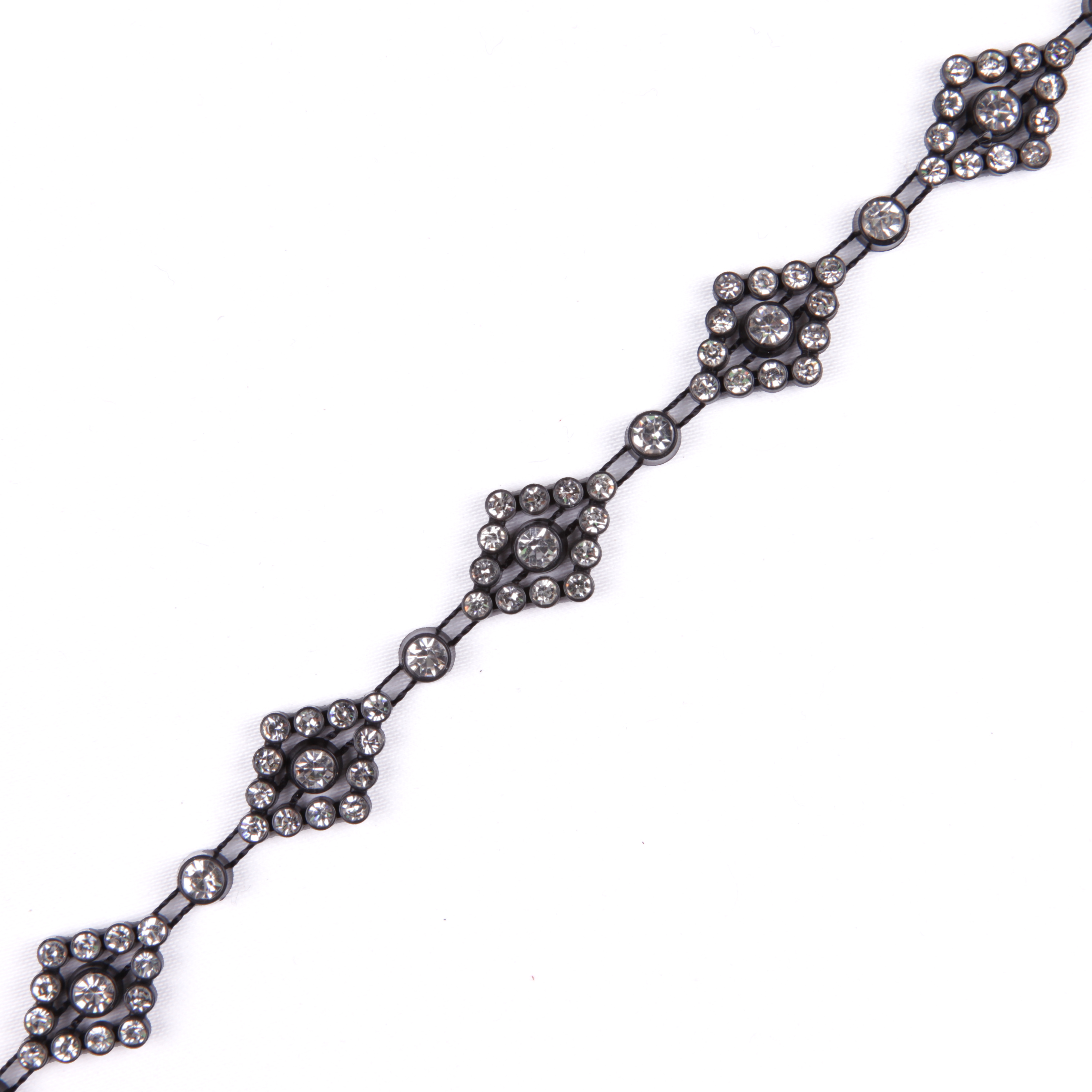 Black/Crystal Plastic & Glass