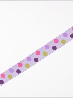 Lavender/Purple/Green French Jacquard Ribbon Lavender/Purple/Green French Jacquard Ribbon