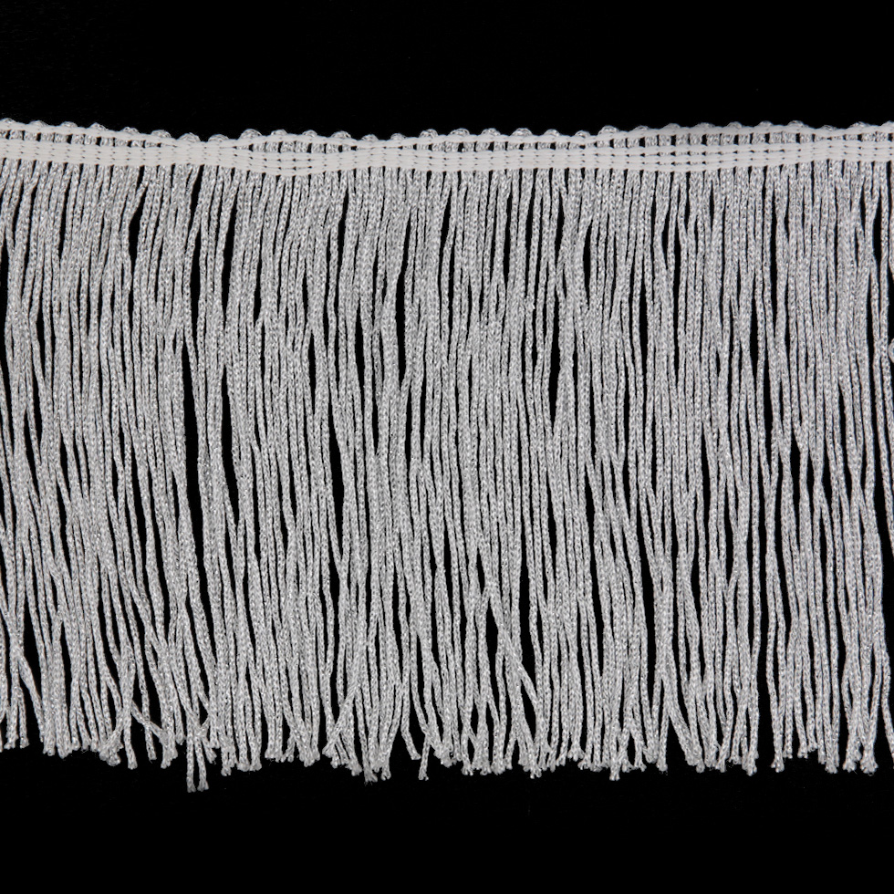 6″ Silver Metallic Fringe 6″ Silver Metallic Fringe