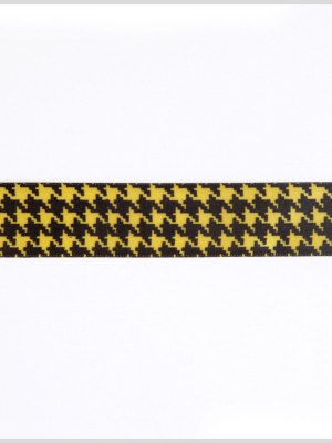 Yellow Gold Printed Satin Ribbon Yellow Gold Printed Satin Ribbon