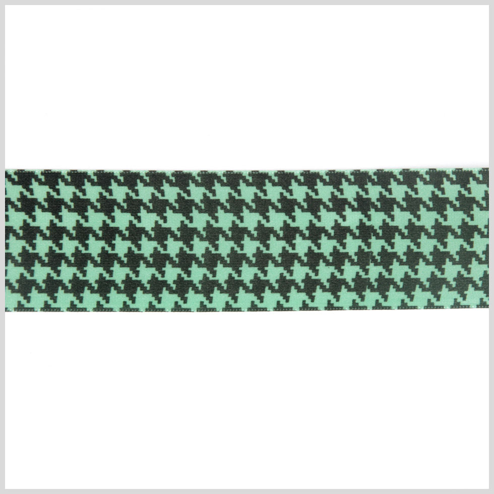 Mint Printed Satin Ribbon Mint Printed Satin Ribbon