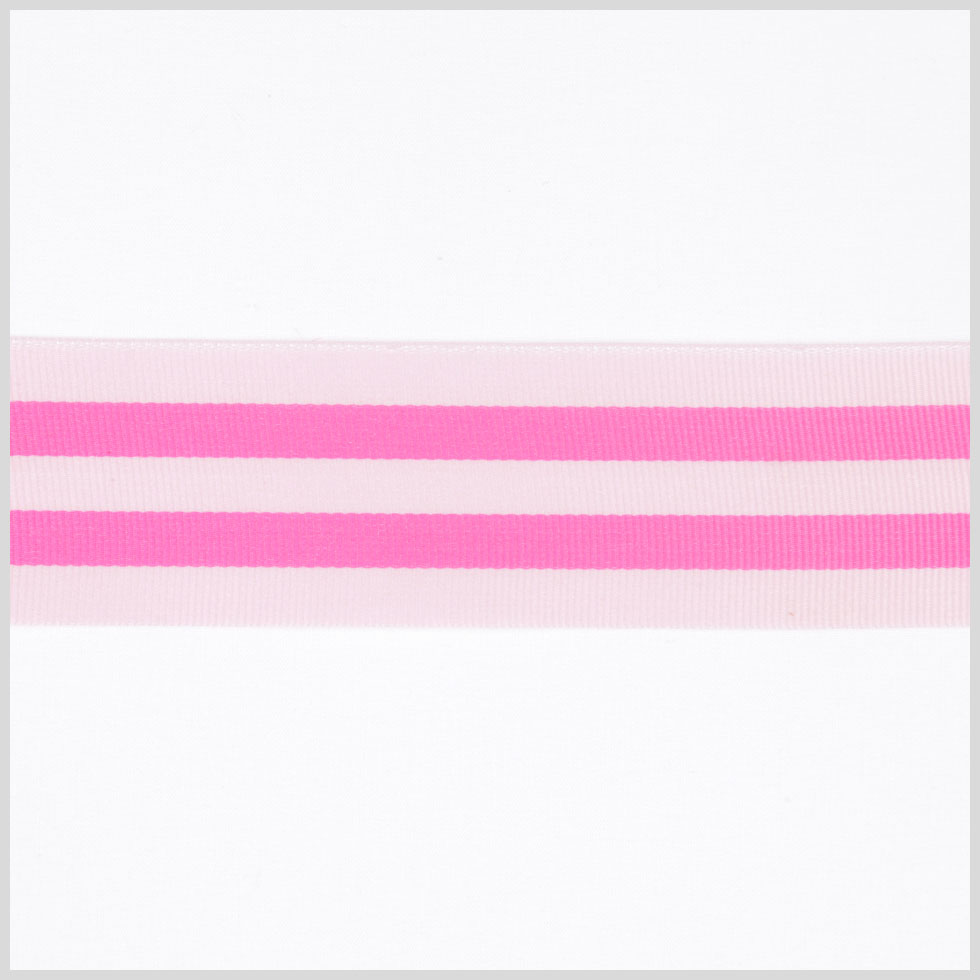 Hot Pink Striped Grosgrain Ribbon Hot Pink Striped Grosgrain Ribbon