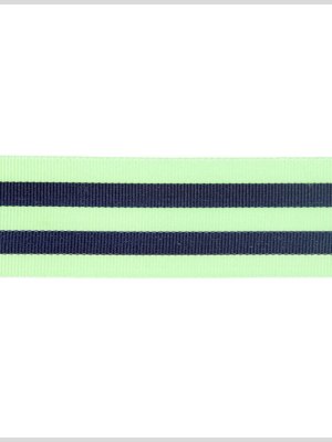 Green/Blue Striped Grosgrain Ribbon Green/Blue Striped Grosgrain Ribbon