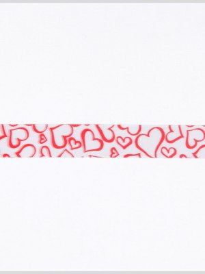 5/8″ White/Red Printed Satin Ribbon 5/8″ White/Red Printed Satin Ribbon