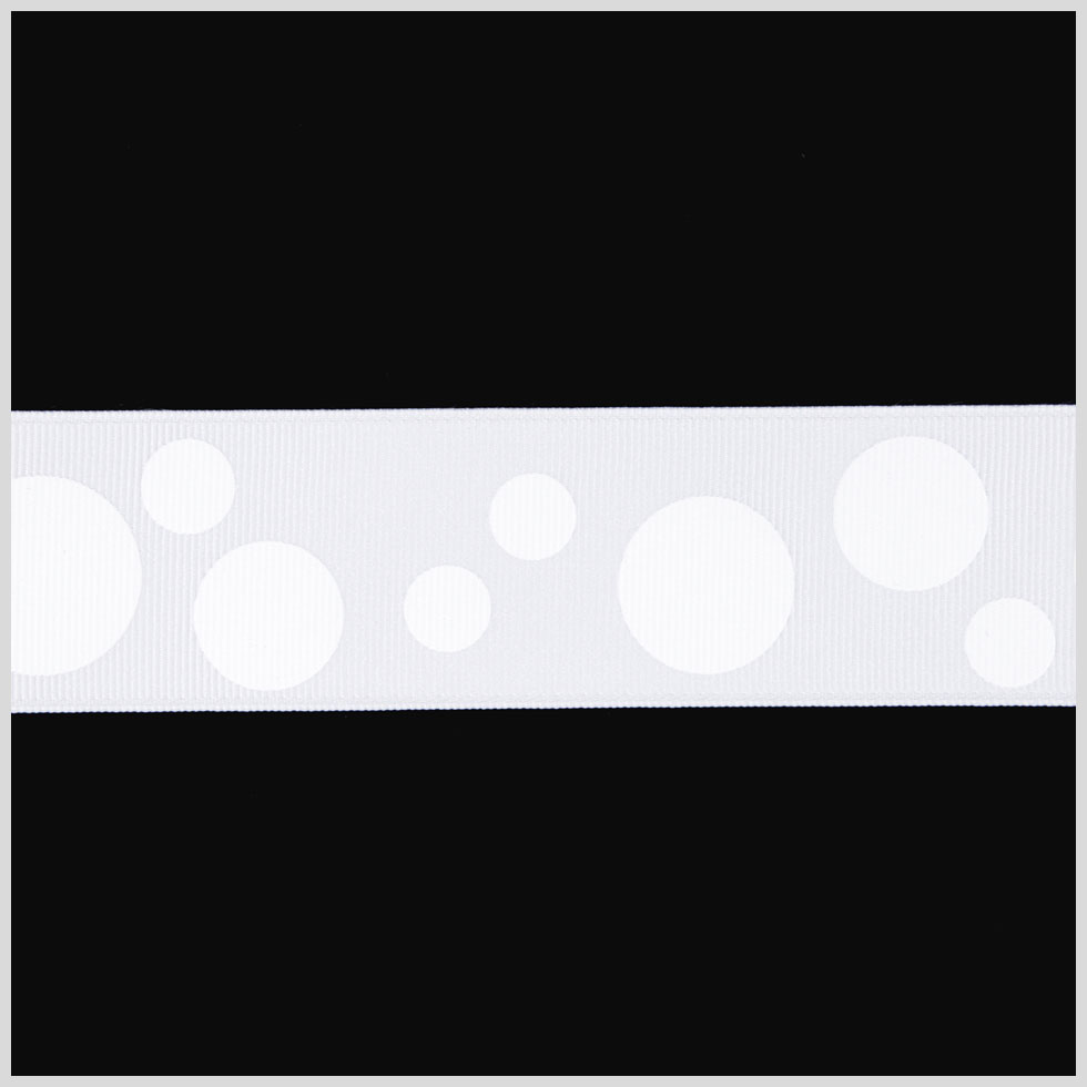 1.5″ White Polka Dot Grosgrain Ribbon 1.5″ White Polka Dot Grosgrain Ribbon