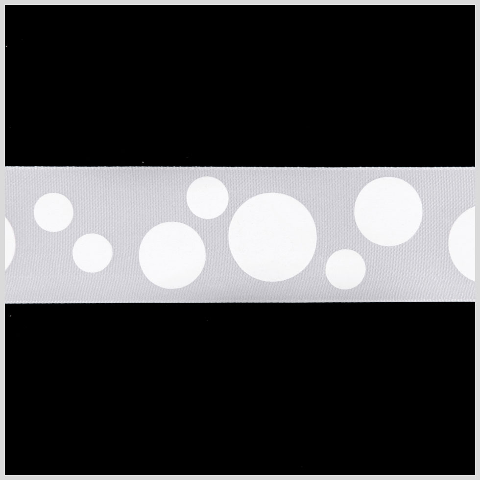 7/8″ White Polka Dot Satin Ribbon 7/8″ White Polka Dot Satin Ribbon