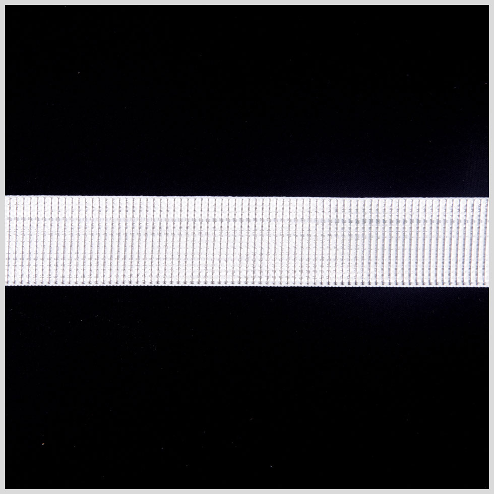 White Silver Double Face Metallic Satin Ribbon White Silver Double Face Metallic Satin Ribbon