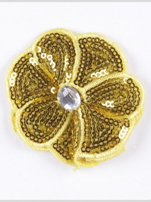 Yellow Sequin Flower Brooch Yellow Sequin Flower Brooch