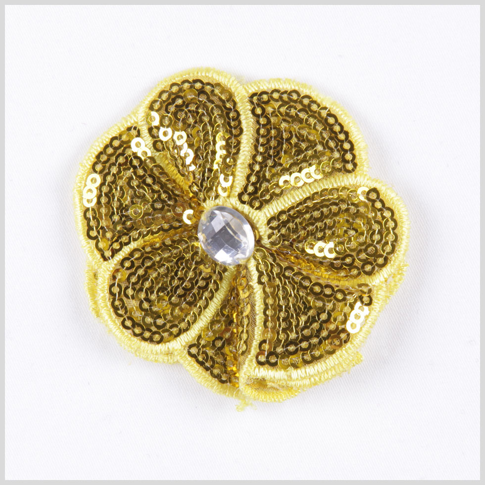 Yellow Sequin Flower Brooch Yellow Sequin Flower Brooch