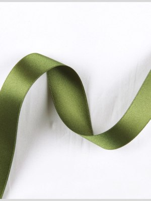 Green Double Face French Satin Ribbon – 1″ Green Double Face French Satin Ribbon – 1″