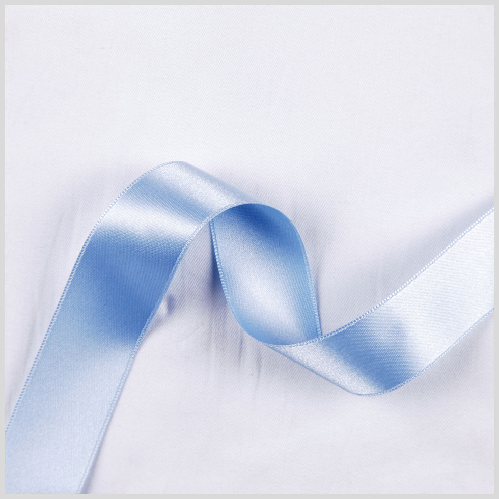 Light Blue Double Face French Satin Ribbon – 1″ Light Blue Double Face French Satin Ribbon – 1″