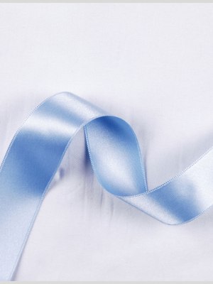 Light Blue Double Face French Satin Ribbon – 1″ Light Blue Double Face French Satin Ribbon – 1″