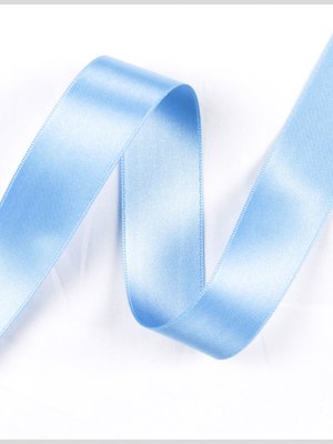 Blue Double Face French Satin Ribbon – 1″ Blue Double Face French Satin Ribbon – 1″