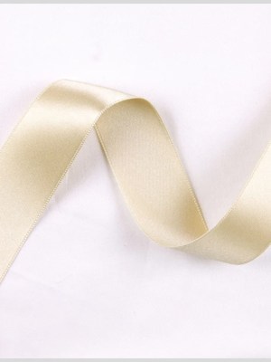 3/8″ Pale Gold Double Face French Satin Ribbon 3/8″ Pale Gold Double Face French Satin Ribbon