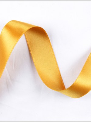 3/8″ Dark Yellow Double Face French Satin Ribbon 3/8″ Dark Yellow Double Face French Satin Ribbon