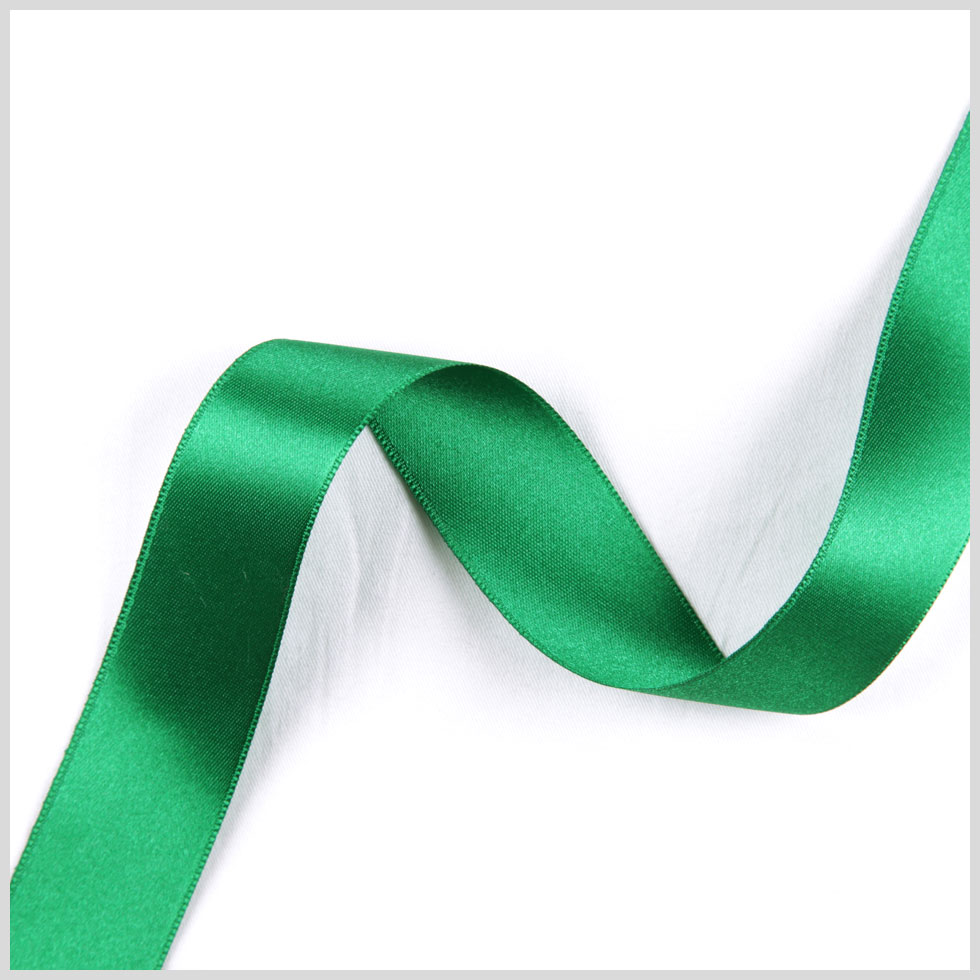 Emerald Double Face French Satin Ribbon Emerald Double Face French Satin Ribbon