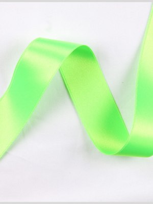 3/8″ Neon Green Double Face French Satin Ribbon 3/8″ Neon Green Double Face French Satin Ribbon