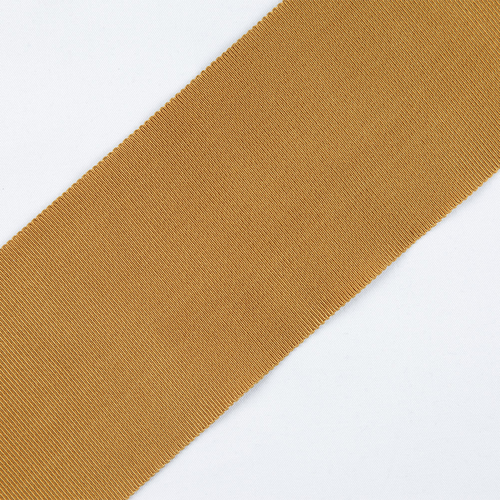 3″ Old Gold Rayon Petersham Grosgrain Ribbon 3″ Old Gold Rayon Petersham Grosgrain Ribbon