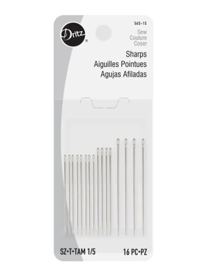 Dritz Sharps Hand Needles – Size 1/5 – 16pc Dritz Sharps Hand Needles – Size 1/5 – 16pc